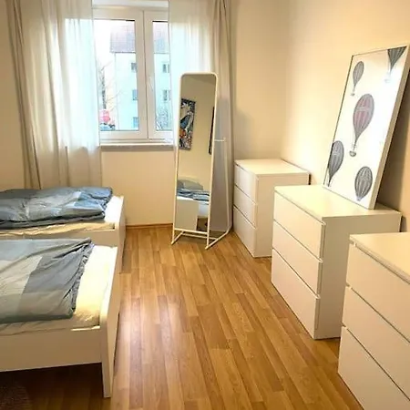شقة Messe - - Zentrum - 2 Zimmer - 3 Personen اوغسبورغ